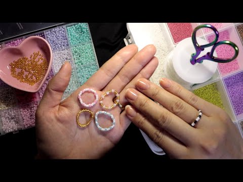 ASMR Produzindo Acessórios com Miçangas e Conversando (não intencional)#2