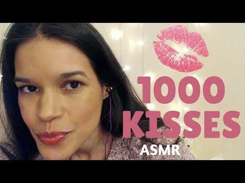 💋💋  1,000 Kisses for One Thousand Subs | ASMR Kissing Sounds | Thank You Video 💋