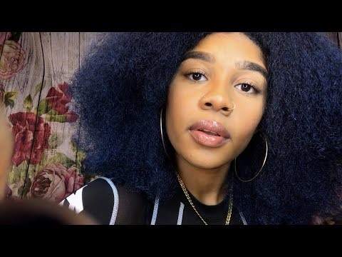 ASMR- Camera Tapping + Mouth Sounds (INAUDIBLE WHISPERING) 💓