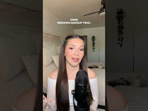 ASMR WEDDING MAKEUP TRIAL #1 What do we think?? #asmr #makeup #bride #whispering