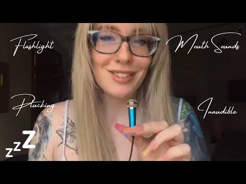 Karuna Satori ASMR Inaudible Whispering + Flashlight Part 2 Compilation | Mouth Sounds, Fishbowl