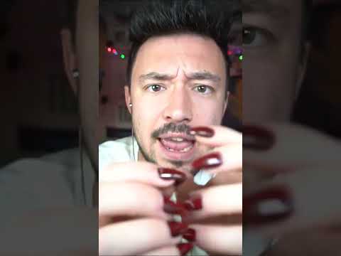 PAINTING YOU in 30 SECONDS WITH LONG NAILS ASMR! 🎨💅