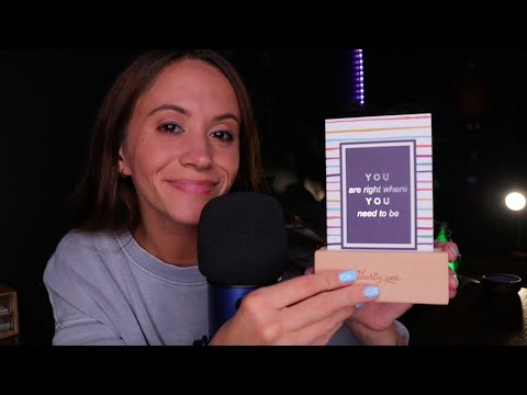 ASMR / Reading You Positive Affirmations (Tapping and Whispering)