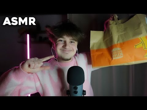 ASMR DEGUSTATION D'UN BURGER KING 🍔👑