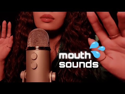 ASMR _ no talking mouth sounds + chewing gum 👄 (hand movements)