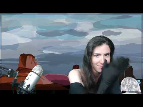 ASMR - Long Black Glove Sounds
