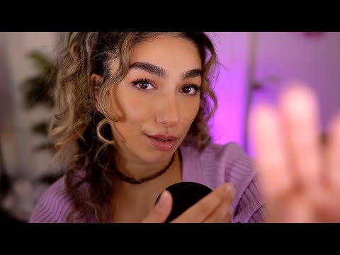 ASMR | slooow and up close whispers😴(rambling + hand movements)