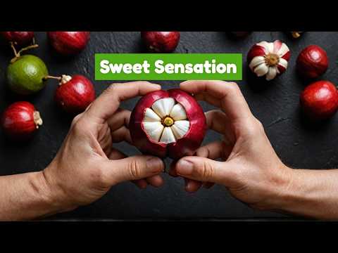 Satisfying Mangosteen Fruit Slicing Sounds ASMR!