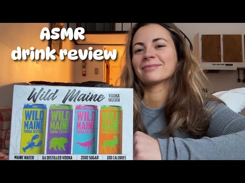 ASMR | Wild Maine Seltzer Drink Review (LoFi) 🦞🫎