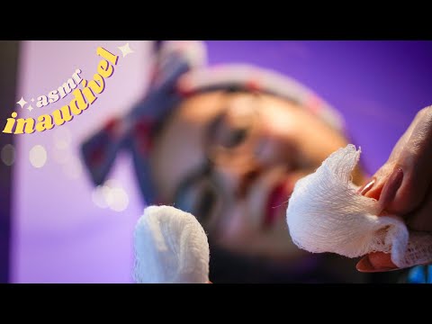 asmr limpeza de pele REALISTA | sussurros inaudíveis e semi inaudíveis