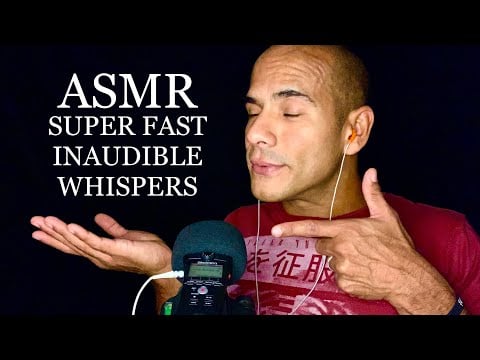 SUPER FAST INAUDIBLE WHISPERS + MOUTH SOUNDS ASMR to put you into a sleep coma 😴