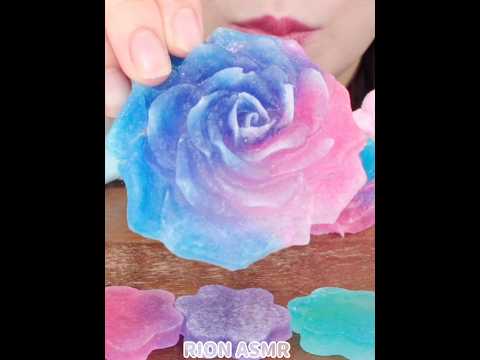 FLOWER KOHAKUTO EATING SOUNDS#asmr #candy #mukbang #eatingsounds #kohakutou