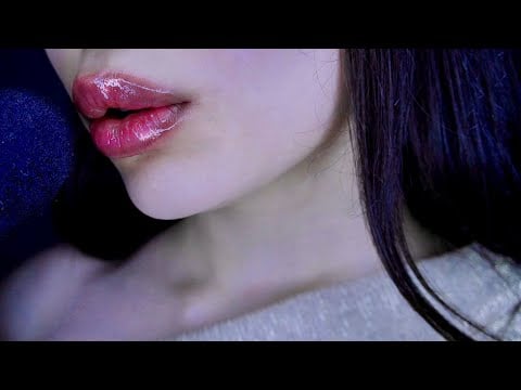 ASMR Face Touching with tk tk, Fire Sounds, Breathing for sleep