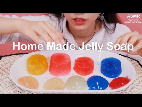 직접만든 젤리비누로 거품소리와 물소리[선아의 소리연구소 ASMR](Jelly soap sounds) 불면증,수면유도,꿀꿀선아,suna asmr,백색소음,한국어 asmr,