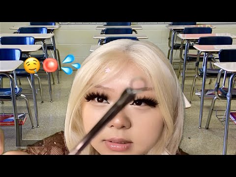 ASMR pov girl with NO BOUNDARIES pops your pimples 🤭🤤 (realistic)