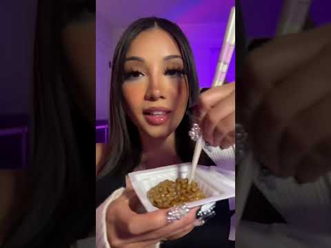 TRYING NATTO 🤭🫣 #asmr