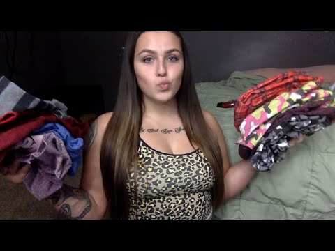 ASMR- Scratching & Showing My Gym Leggings + Shorts!