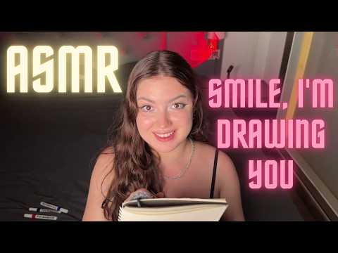 ASMR Sketchbook Flip & Drawing You | Deep Tingles Roleplay With Personal Attention & Whispers