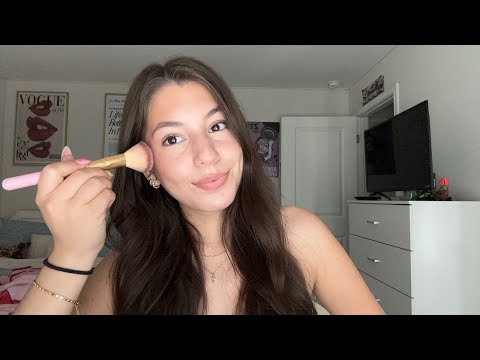 ASMR Doing My Makeup & College Talk/ Advice