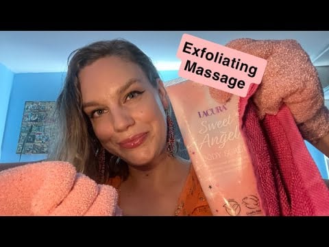 [ASMR] Fast & Aggressive Exfoliating Massage (Gloves, Body Scrub, Water Bottle, Towel)