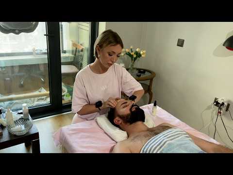 ASMR Massage • Touching Pressure Points | Face, Neck & Stretching