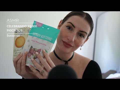 ASMR - Celebrando 23k inscritos com snacks do Reino Unido | SOLANGE PRATA