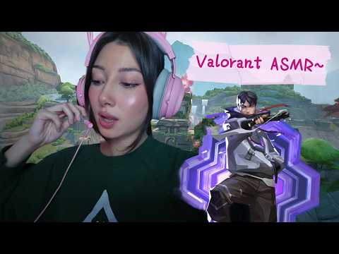 Valorant Gameplay ASMR - swiftplay and rambling! (whispers, mouth sounds, tapping, mic brushing)
