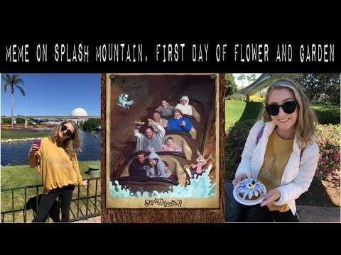 going to the opening day of flower and garden, meme on splash mountain // dcp spring 2019