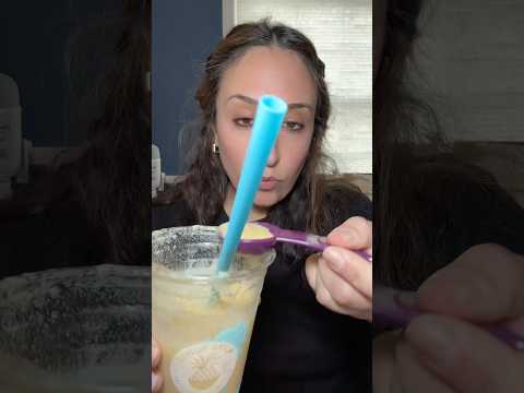 Playa Bowl Smoothie and Granola #asmr #mukbang #eatingsounds #healthyfood