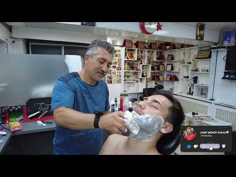 ASMR RELAXING HAIR BEARD TRIMMING WITH ZAZA MACHINE!SKIN CARE AND MASSAGE