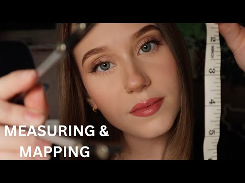 ASMR Measuring & Mapping Your Face | Personal Attention, Face Touching