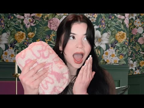 ASMR doing your makeup with our grandmas makeup 🫣