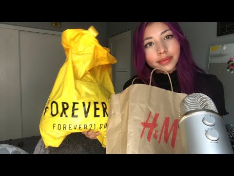 ASMR Clothing Haul (Forever21, Windsor, H&M, Q)