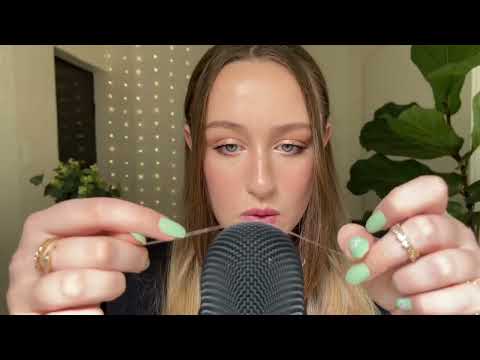 *one minute asmr* mic tape triggers