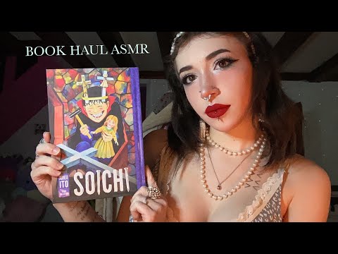 Book Haul ASMR | Tapping, Scratching, Tracing, Rambling, Whispering