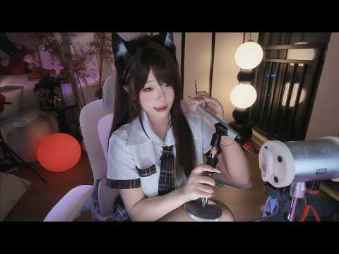 Cosplay Cat Ear Cleaning & Soft Brush ASMR
