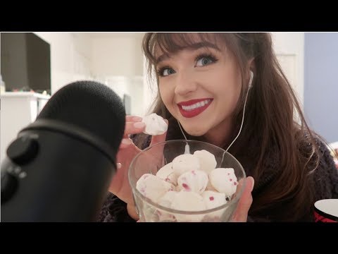 ASMR - Meringue Cookies (crunchy/eating sounds)