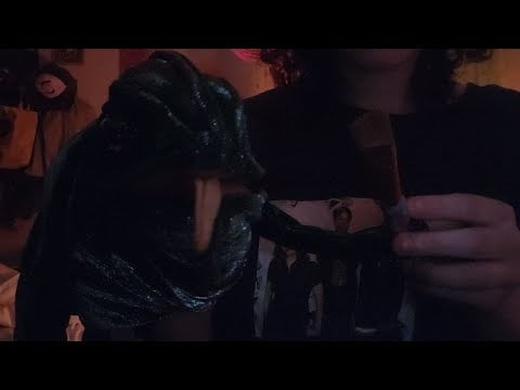lofi asmr algort the chameleon paints your face! (puppet asmr, soft spoken, personal attention)
