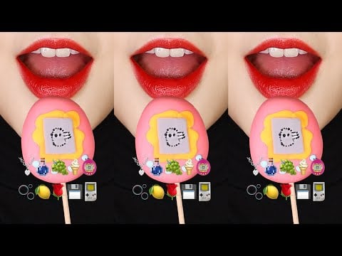 VERTICAL MUKBANG Y2K FOOD, WAX CANDY HONEY JELLY, ICE MUKBANG ASMR, EMOJI FOOD ASMR 💾
