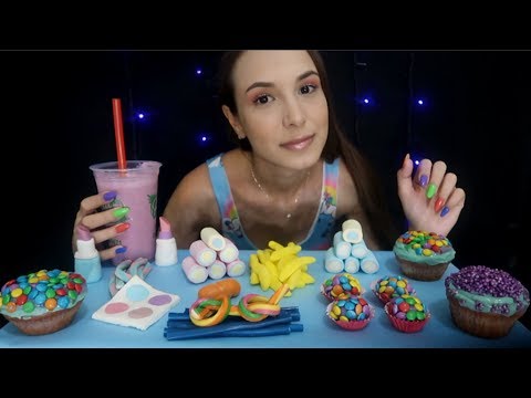 ASMR - DOCES COLORIDOS 🍭🍩🍬🍡🧁