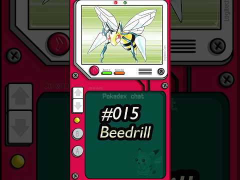 Relaxing Pokedex | Beedrill 🐝 #asmr #shorts #asmrsounds #pokemon