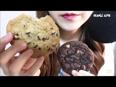 ASMR SUBWAY COOKIE * 초코쿠키 서브웨이 한국어 달달구리 이팅사운드 먹방 Chocolate Eating sounds mukbang