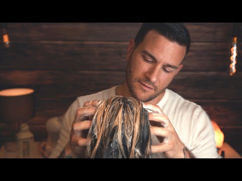 Cozy and Chatty Shampoo and Detangle Long Hair | Soft Spoken ASMR Male Voice