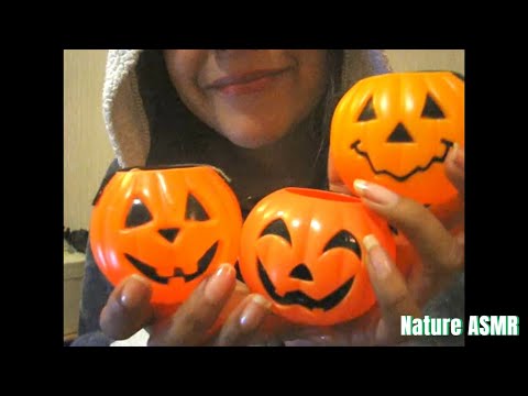 Pumpkin ASMR, Whispered Story Reading and Tapping on Pumpkins