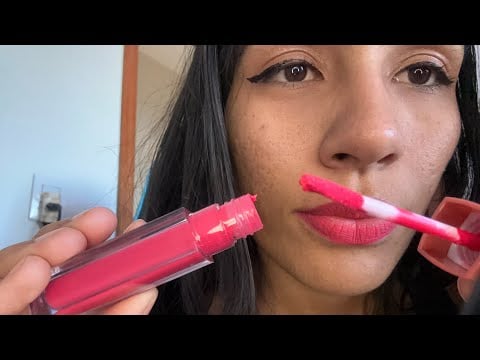 ASMR MIC NOVO MAONO - te maquiando / tapping e som abafadinho