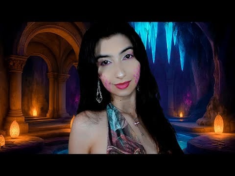 ASMR A SEREIA TE RECEBE EM SEU TEMPLO 🧜🏻‍♀️🌊 | Canto da sereia + atenção pessoal