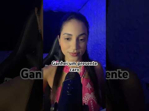 Ganhei um presente e um compartilhar com vcs #asmr #relax #asmrsounds #tingles #shots