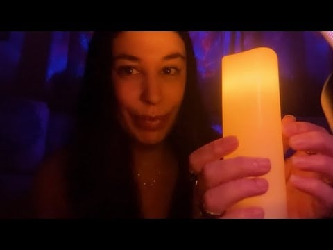 In The Dark with glowing ambiance✨Wooden Tool Massage ASMR with Calming Lavender Oil. #lofiasmr 