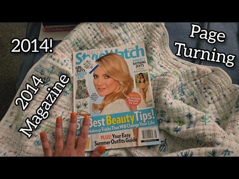 #ASMR Magazine Page Turning Whispering and Flipping through pages of Magazine (viewers request)