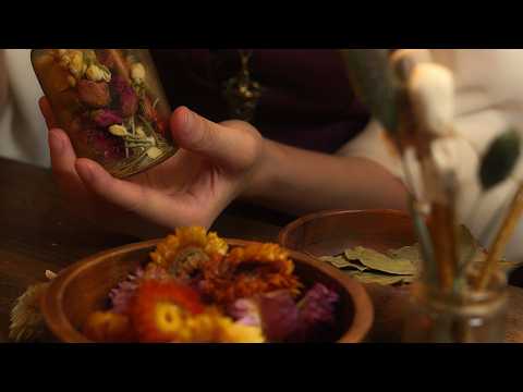 ASMR • Crafting Perfumes • Medieval Fantasy Ambience (No Talking)